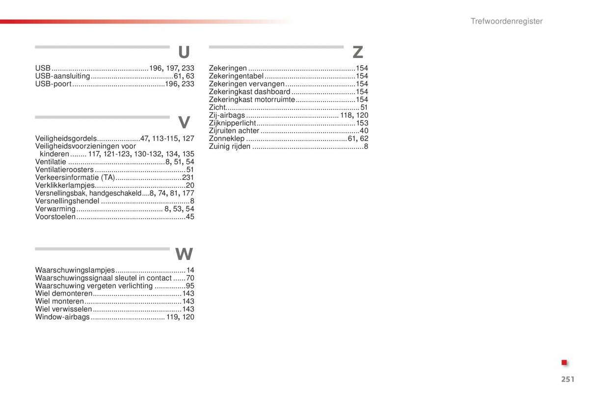 Citroen C1 II 2 handleiding / page 253