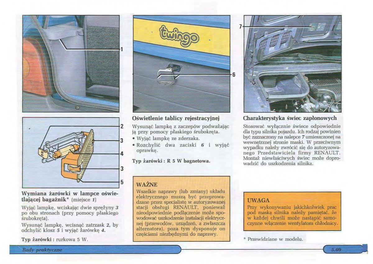 Renault Twingo I 1 instrukcja obslugi / page 79