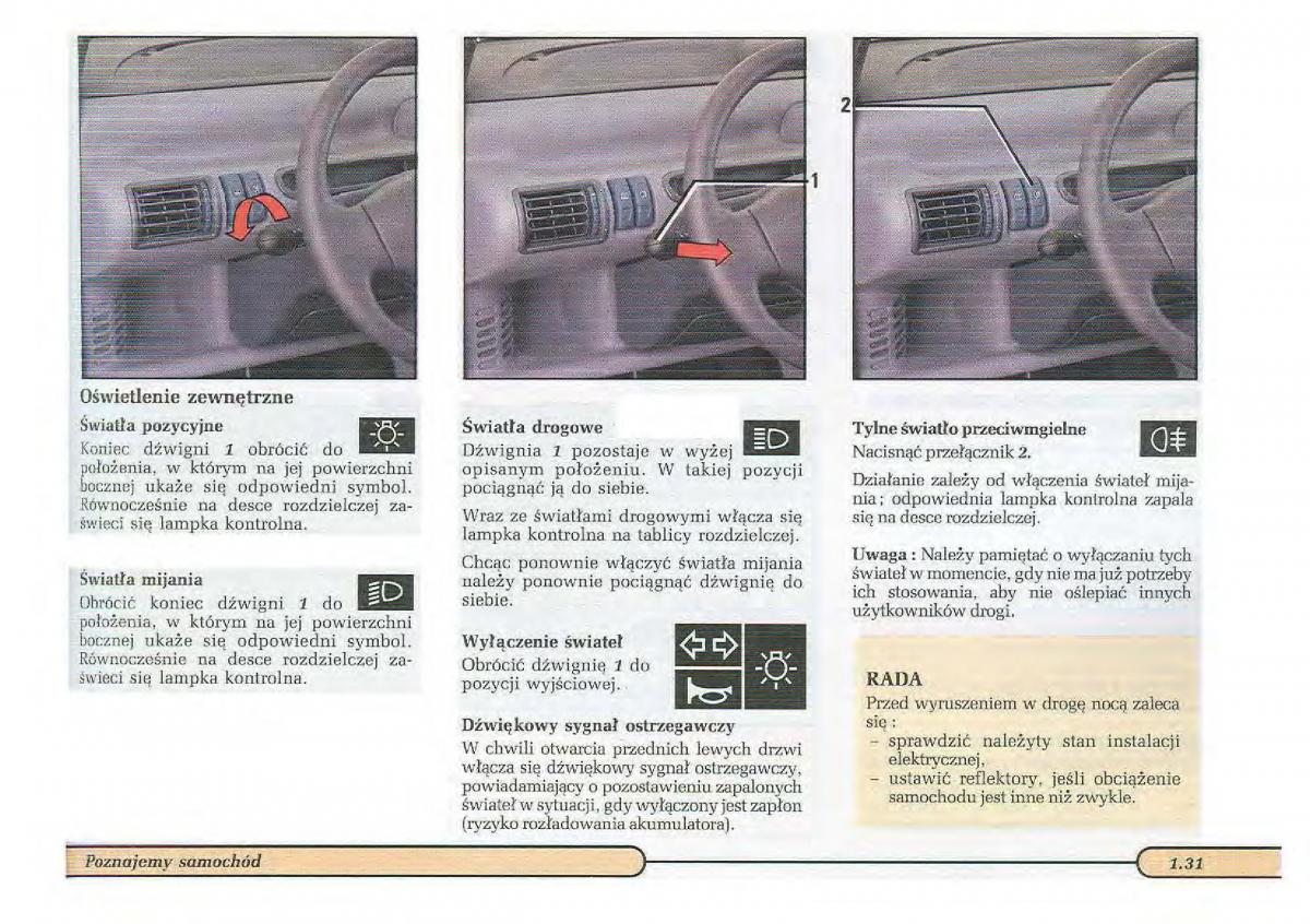 Renault Twingo I 1 instrukcja obslugi / page 36