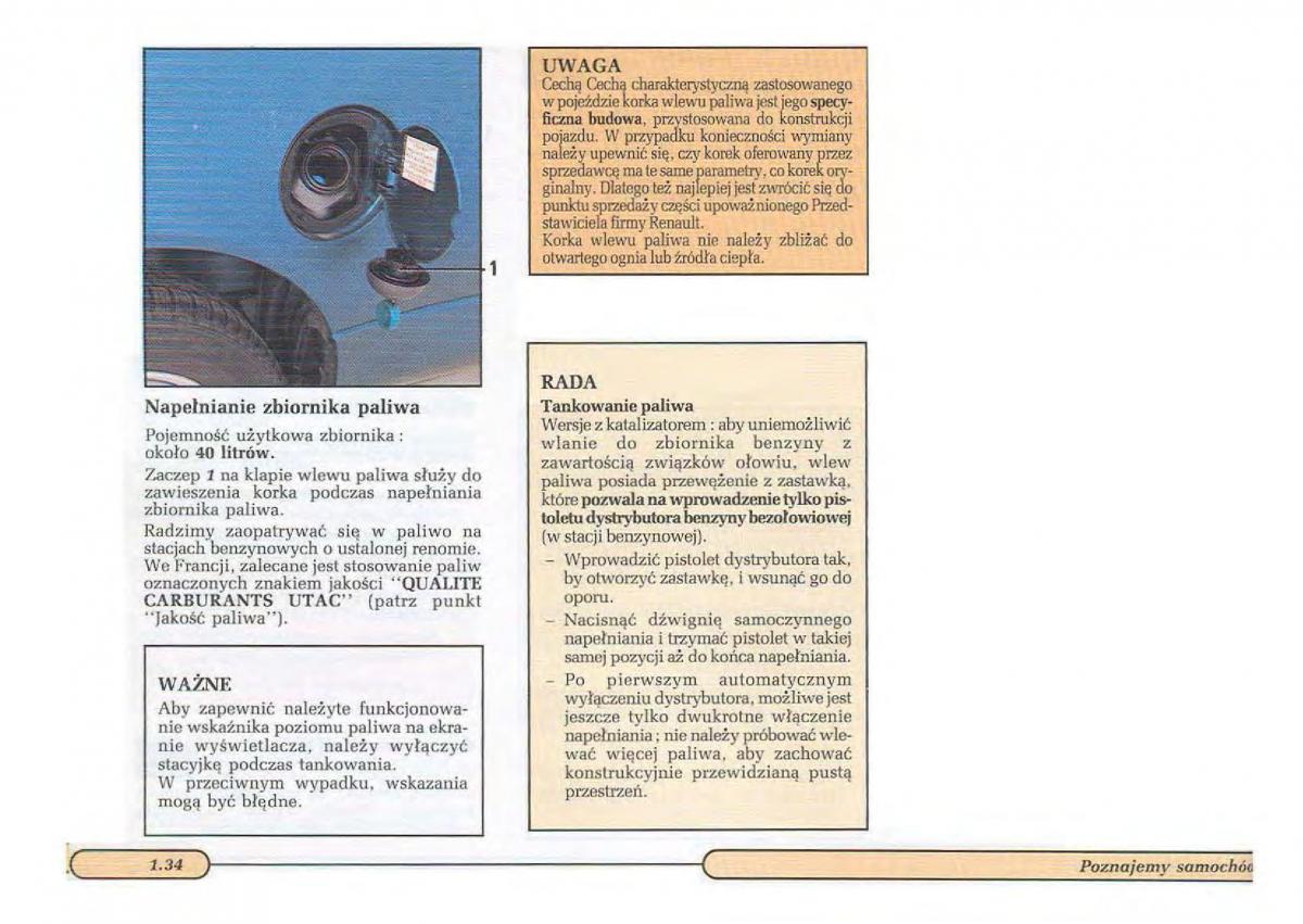 Renault Twingo I 1 instrukcja obslugi / page 39