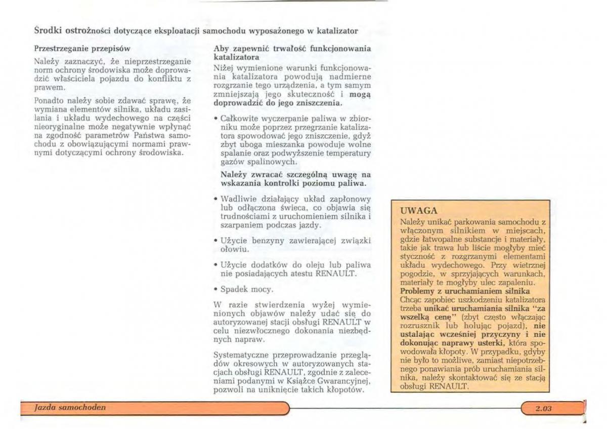 Renault Twingo I 1 instrukcja obslugi / page 42