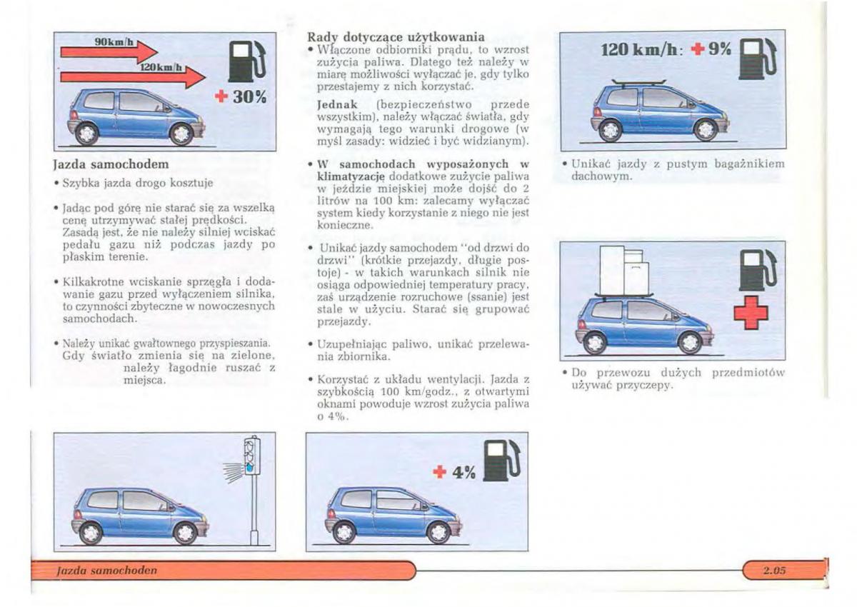 Renault Twingo I 1 instrukcja obslugi / page 44