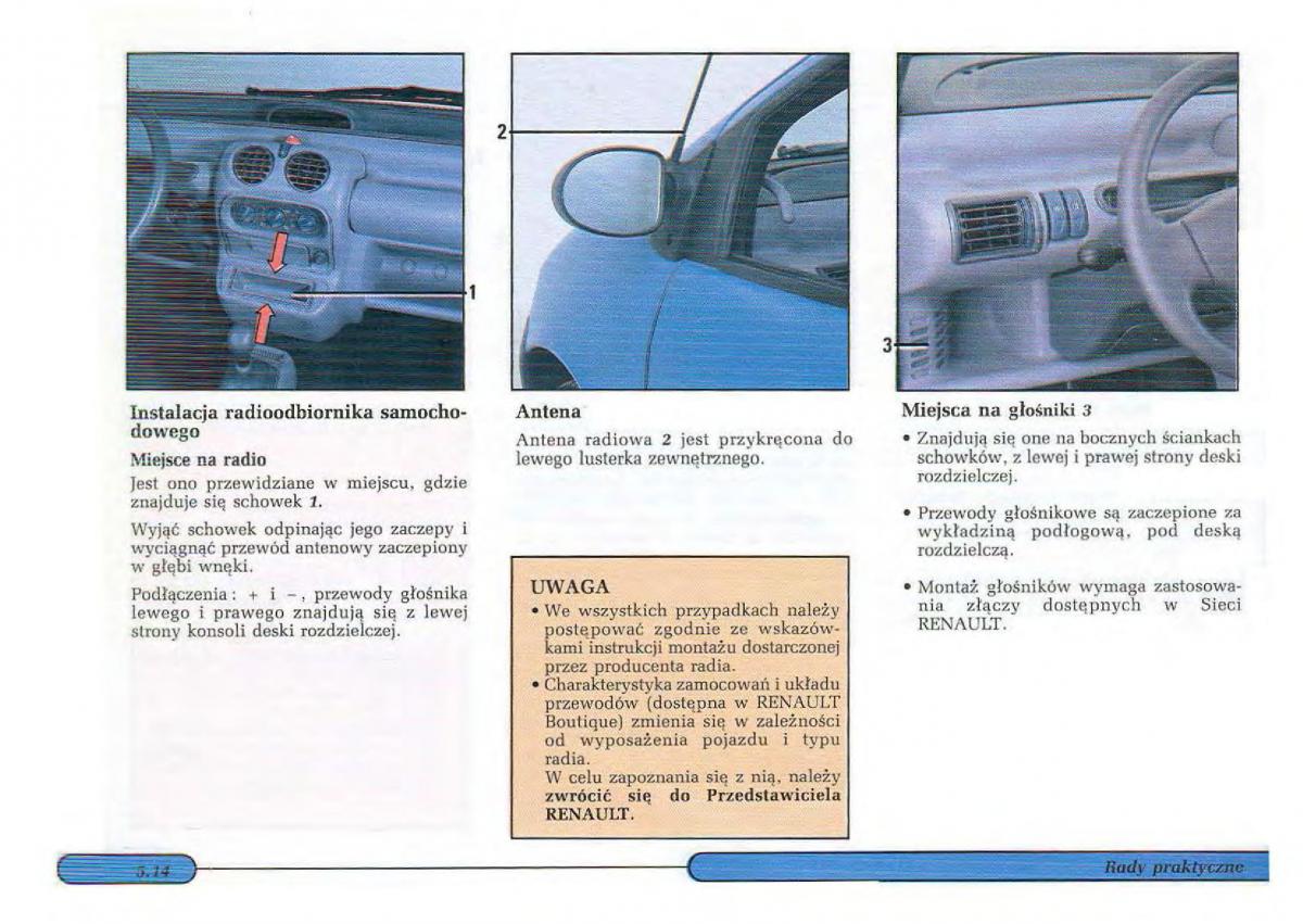 Renault Twingo I 1 instrukcja obslugi / page 84