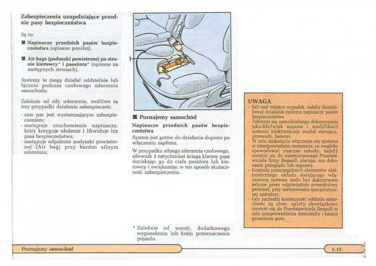 Renault Twingo I 1 instrukcja obslugi / page 20