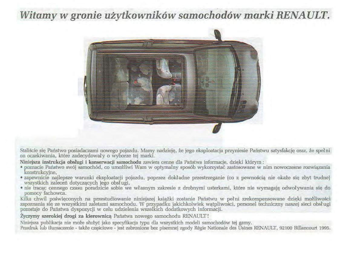 Renault Twingo I 1 instrukcja obslugi / page 3