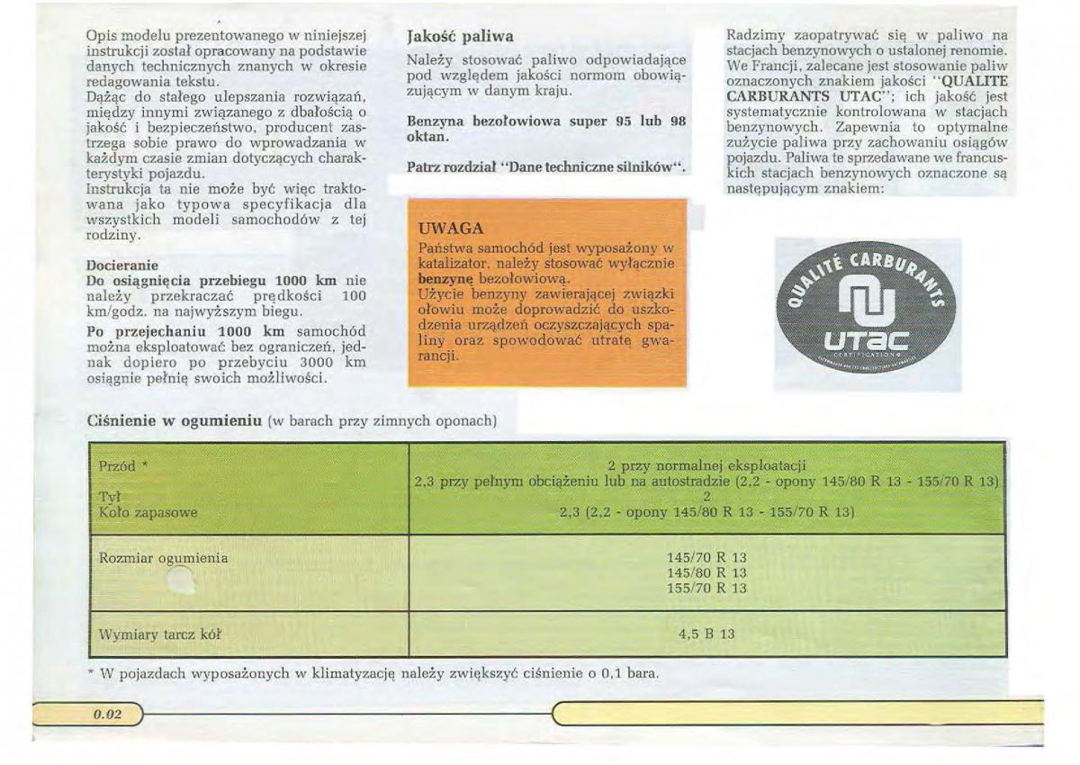 Renault Twingo I 1 instrukcja obslugi / page 4