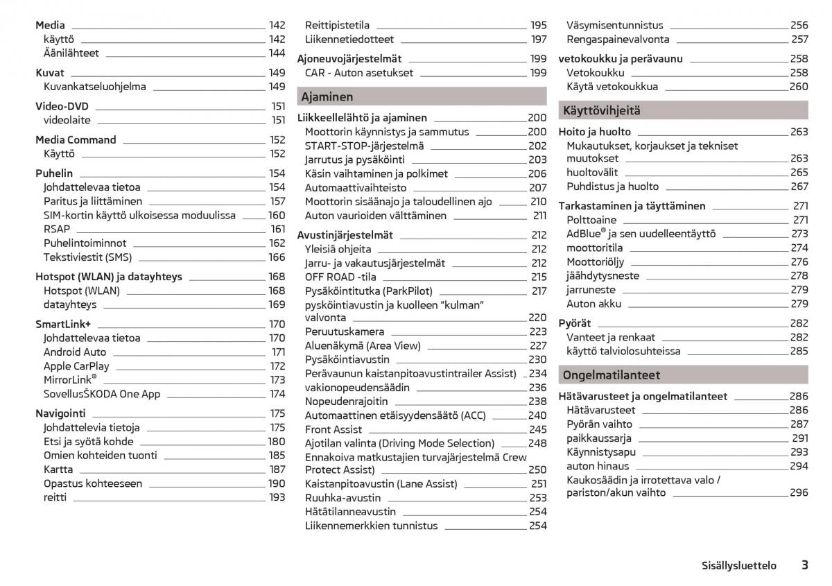 Skoda Kodiaq omistajan kasikirja / page 5