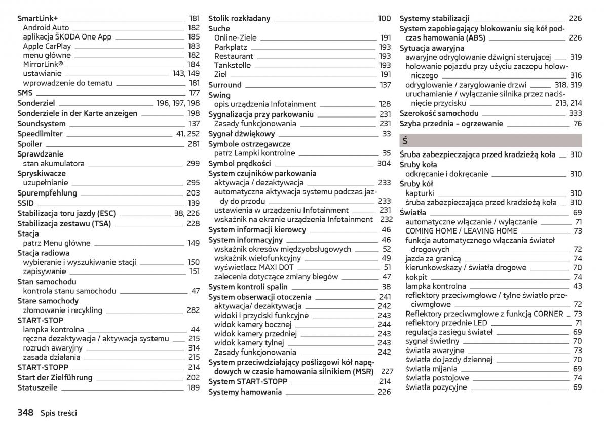 Skoda Kodiaq instrukcja obslugi / page 350