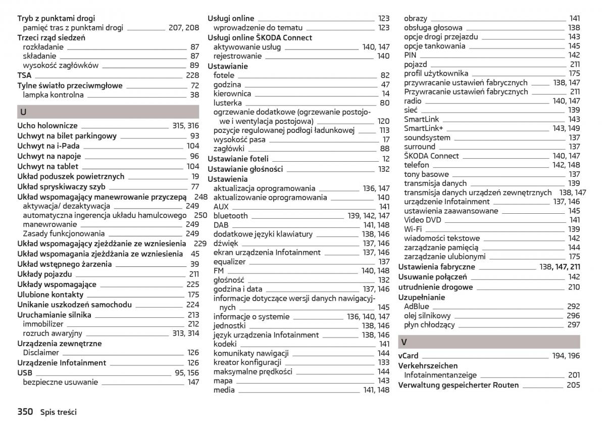 Skoda Kodiaq instrukcja obslugi / page 352