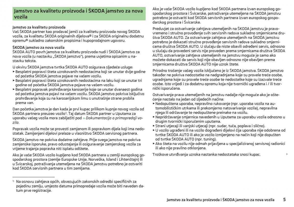 Skoda Kodiaq vlasnicko uputstvo / page 7