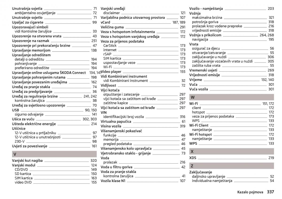 manual Skoda Kodiaq vlasnicko uputstvo / page 339