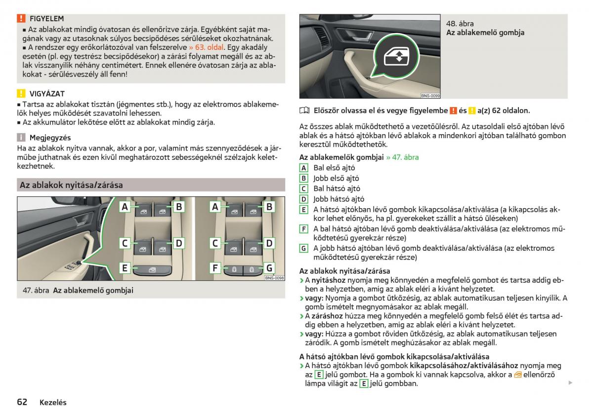 Skoda Kodiaq Kezelesi utmutato / page 64