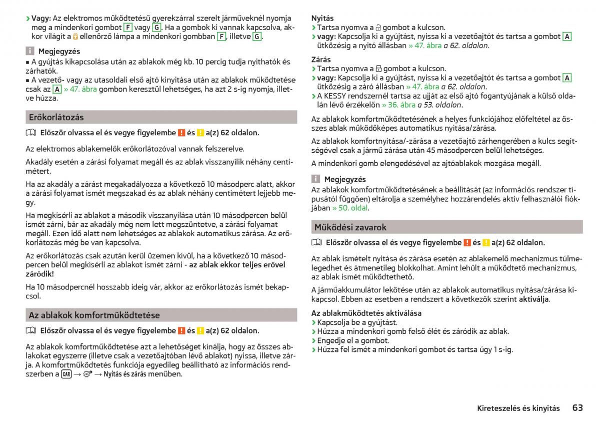 Skoda Kodiaq Kezelesi utmutato / page 65