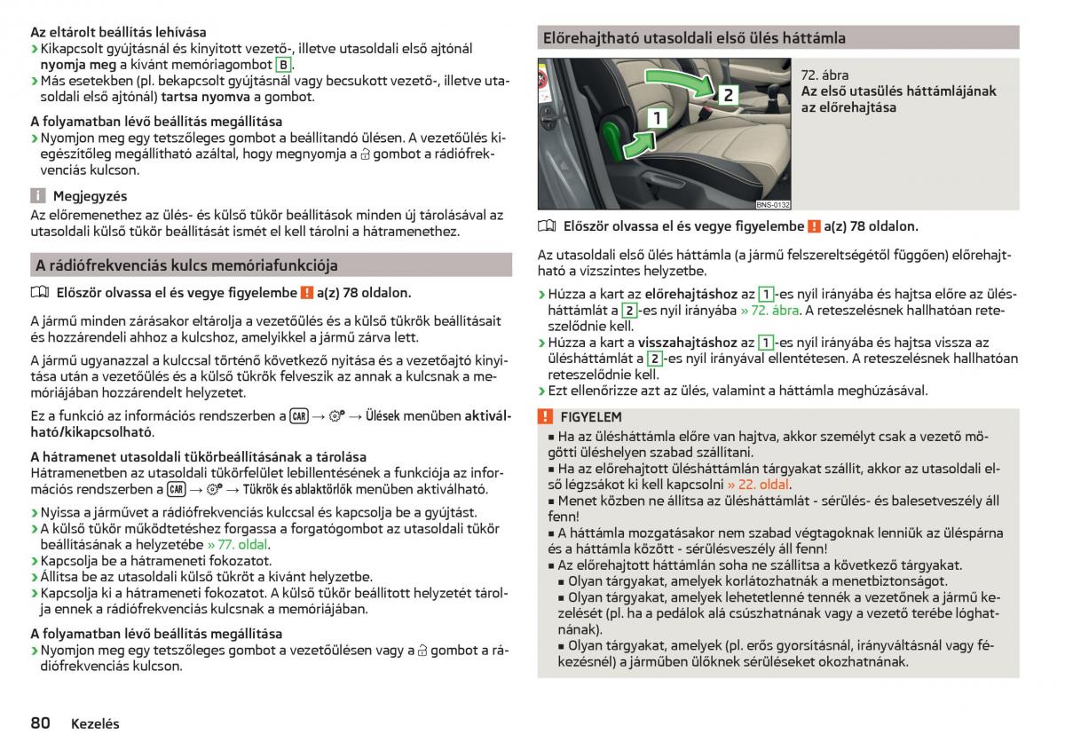 Skoda Kodiaq Kezelesi utmutato / page 82