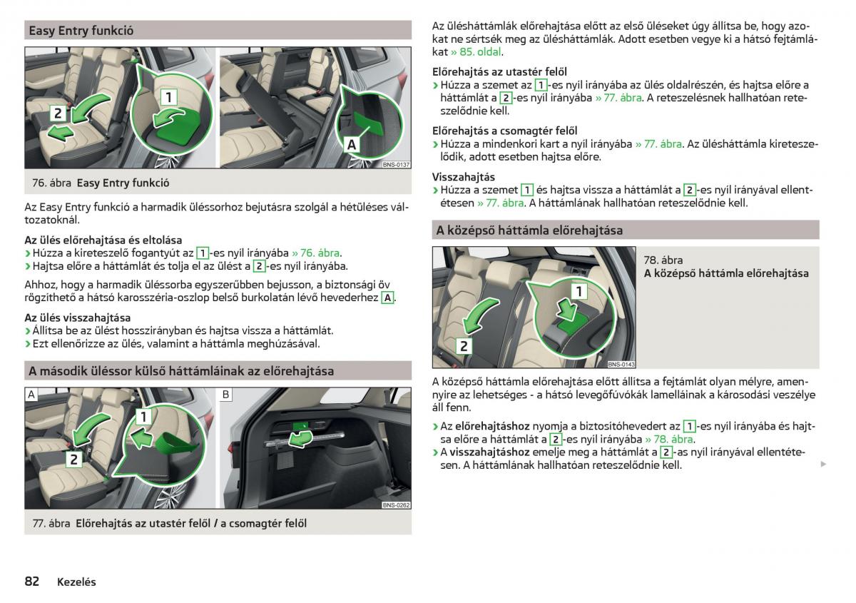 Skoda Kodiaq Kezelesi utmutato / page 84