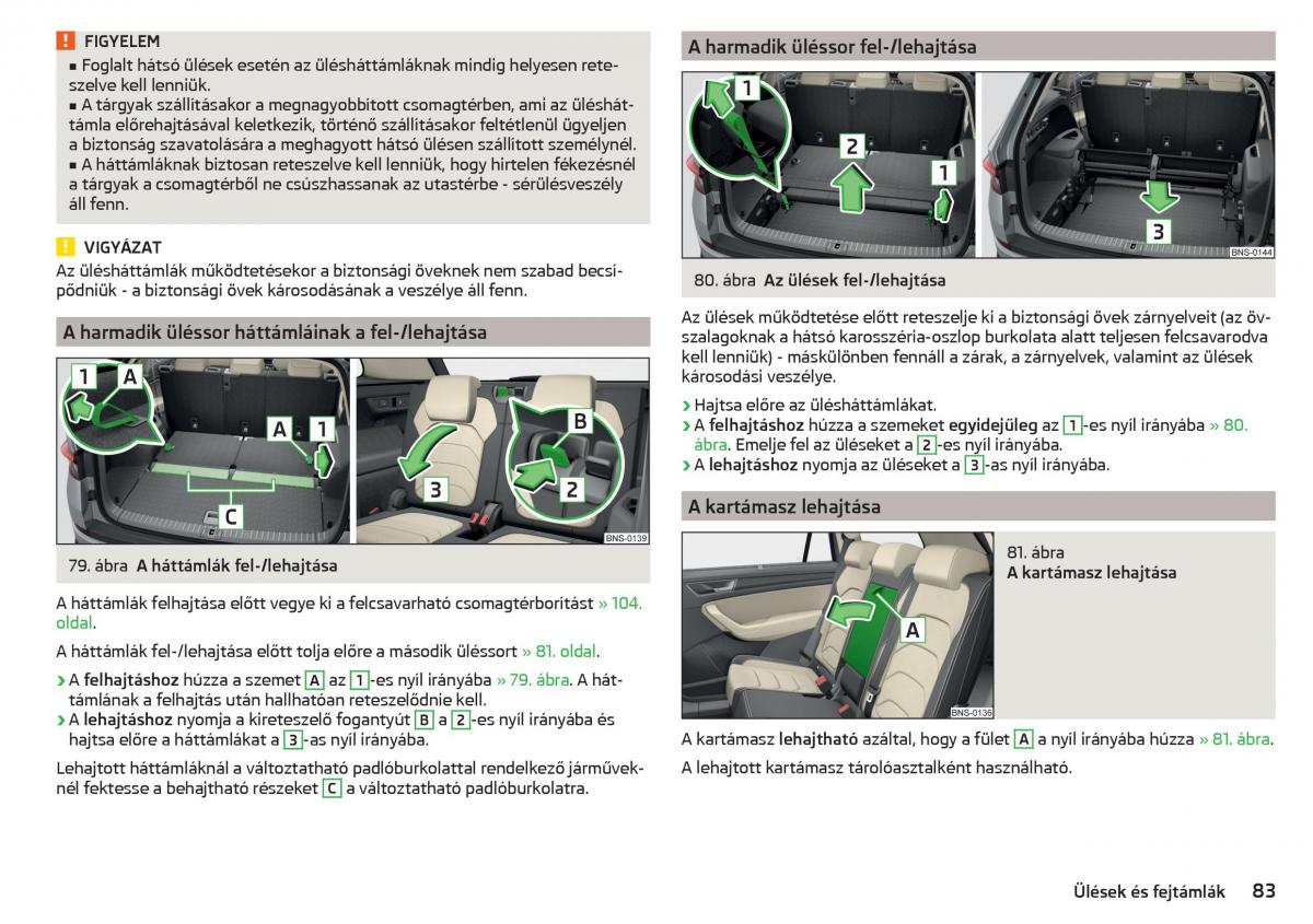 Skoda Kodiaq Kezelesi utmutato / page 85
