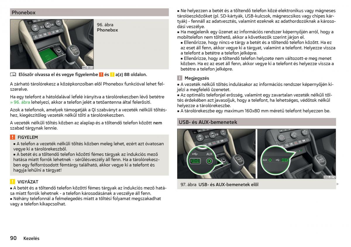 Skoda Kodiaq Kezelesi utmutato / page 92