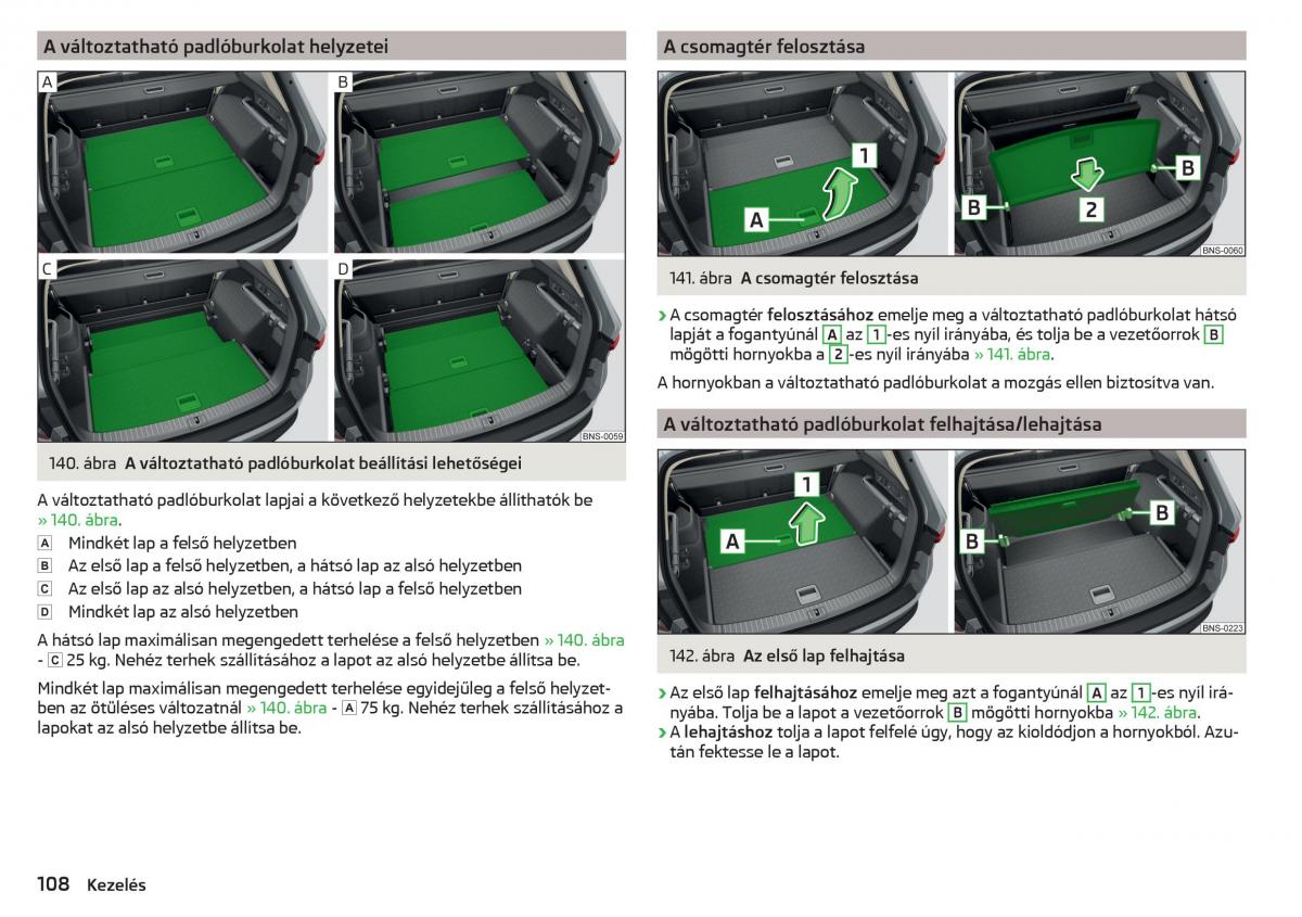 Skoda Kodiaq Kezelesi utmutato / page 110