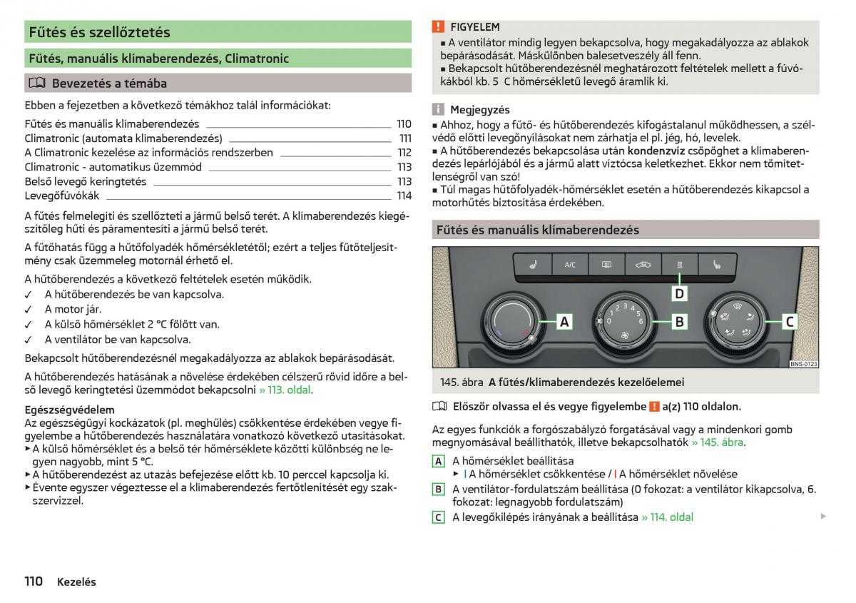 Skoda Kodiaq Kezelesi utmutato / page 112