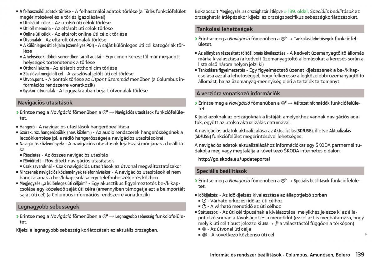 Skoda Kodiaq Kezelesi utmutato / page 141