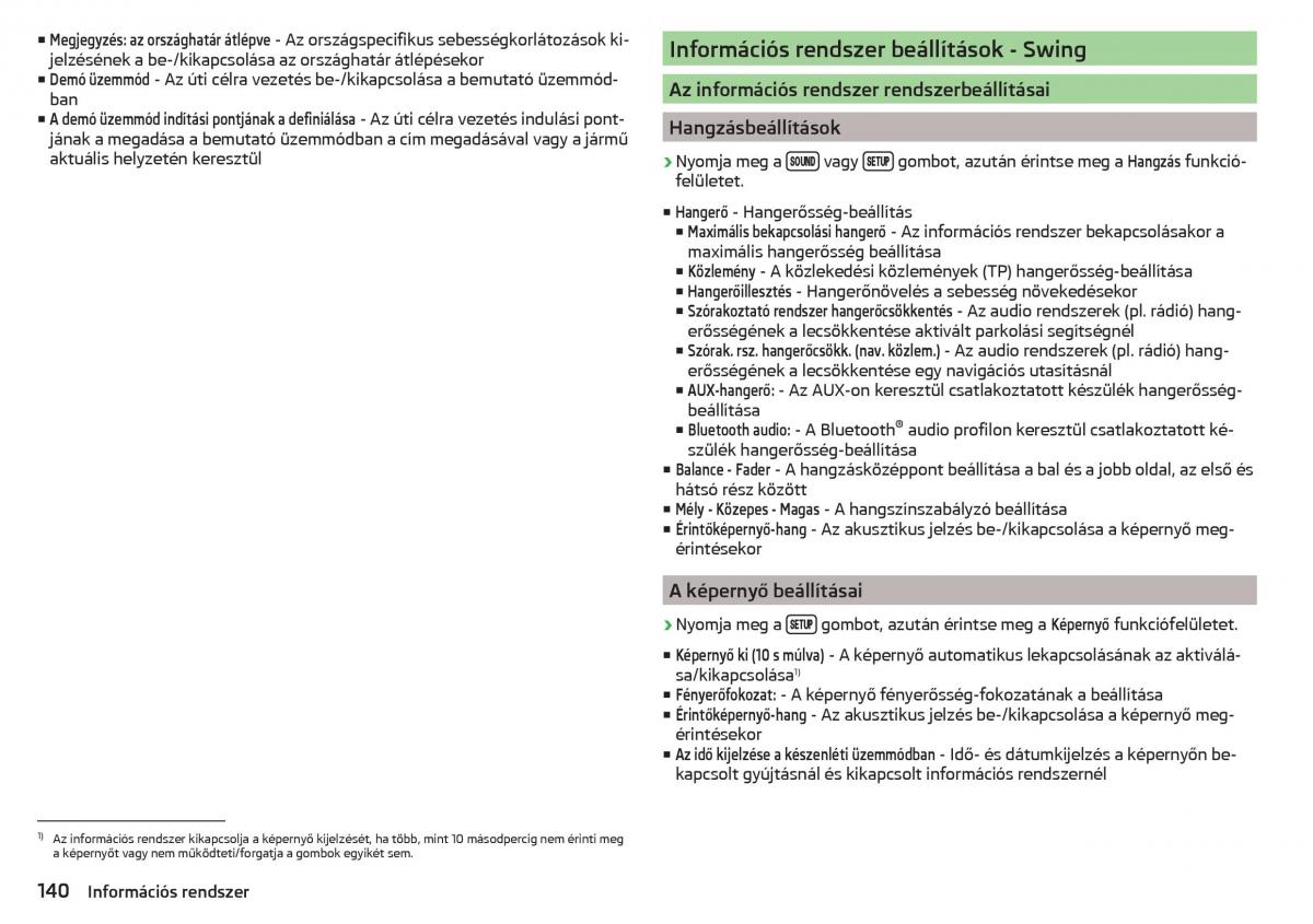 Skoda Kodiaq Kezelesi utmutato / page 142