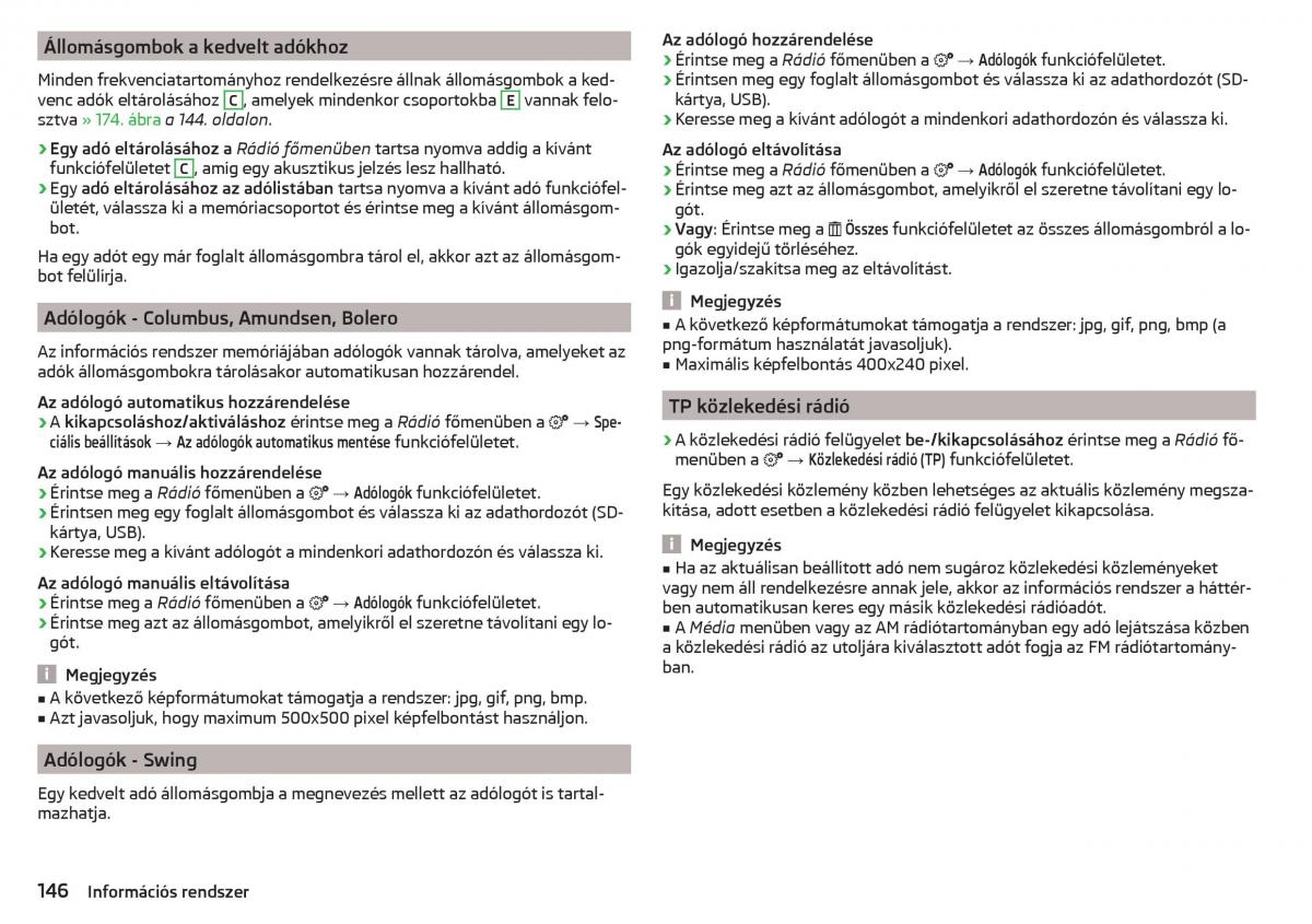 Skoda Kodiaq Kezelesi utmutato / page 148