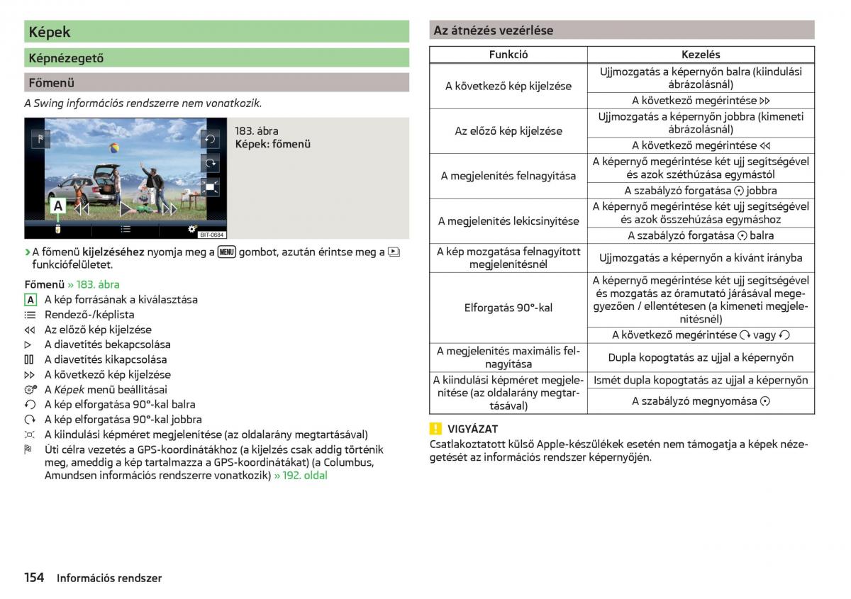 Skoda Kodiaq Kezelesi utmutato / page 156
