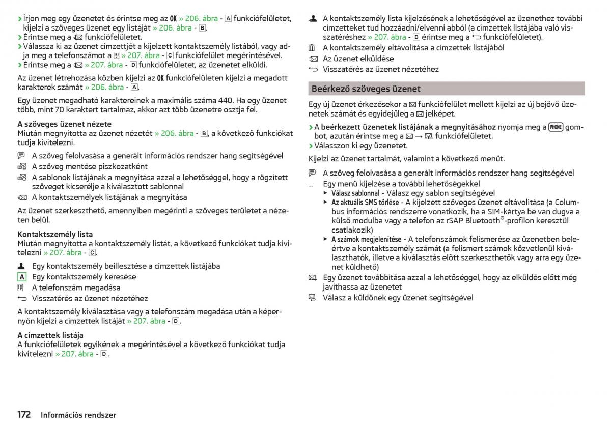 Skoda Kodiaq Kezelesi utmutato / page 174