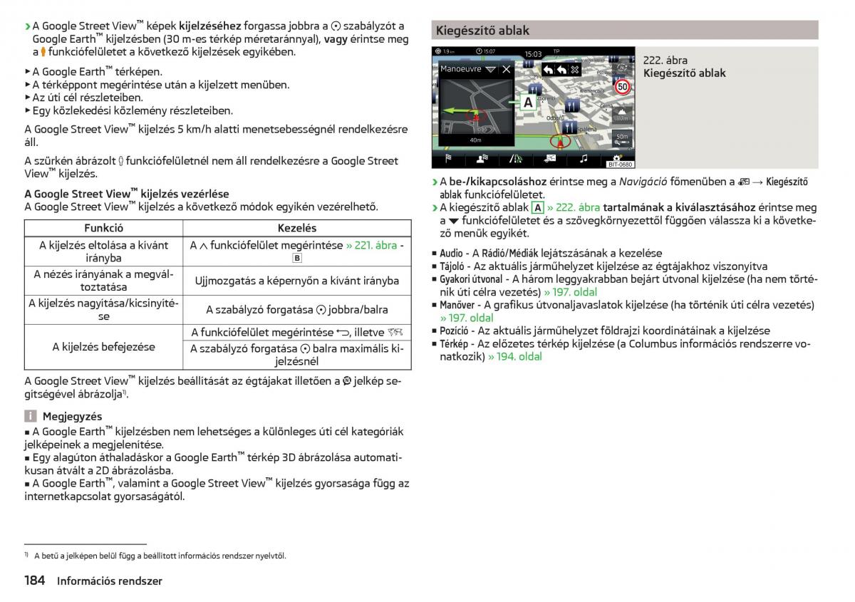 Skoda Kodiaq Kezelesi utmutato / page 186