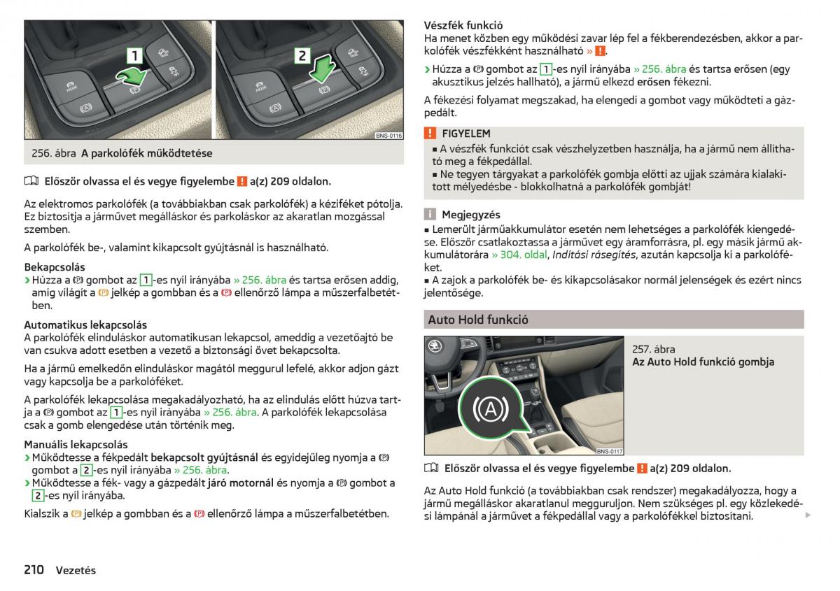 Skoda Kodiaq Kezelesi utmutato / page 212