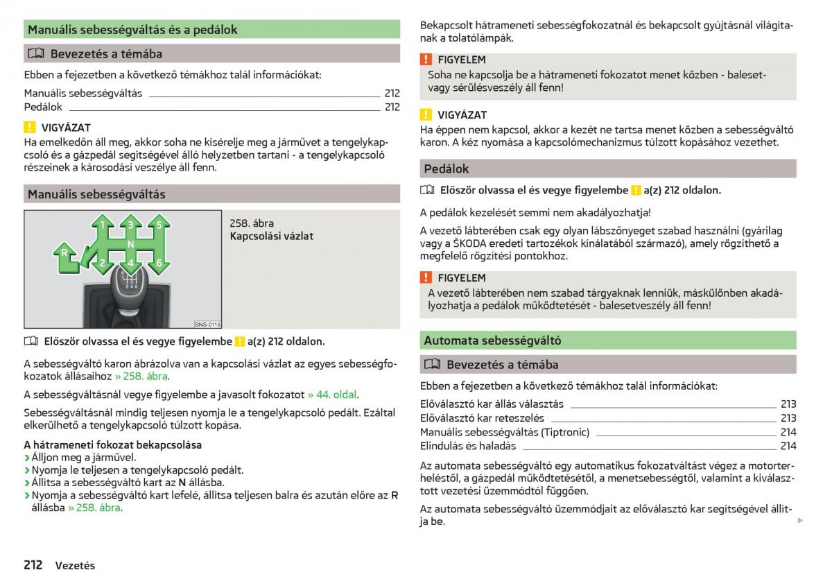 Skoda Kodiaq Kezelesi utmutato / page 214
