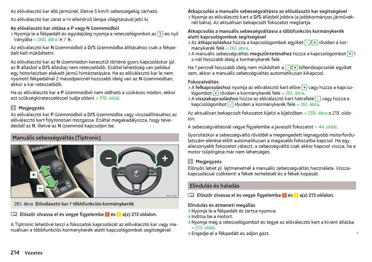 Skoda Kodiaq Kezelesi utmutato / page 216