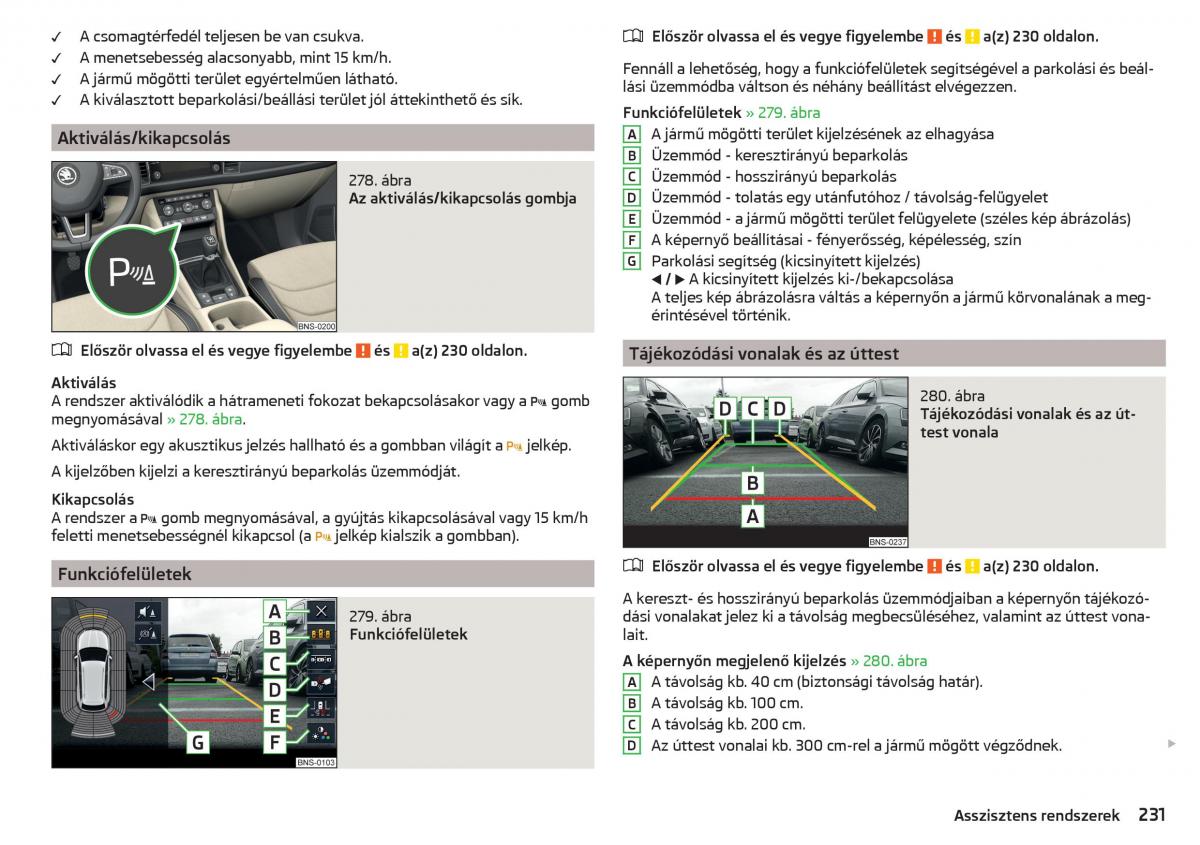 Skoda Kodiaq Kezelesi utmutato / page 233