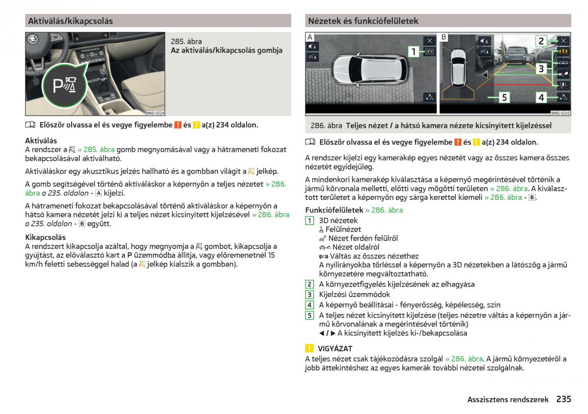 Skoda Kodiaq Kezelesi utmutato / page 237