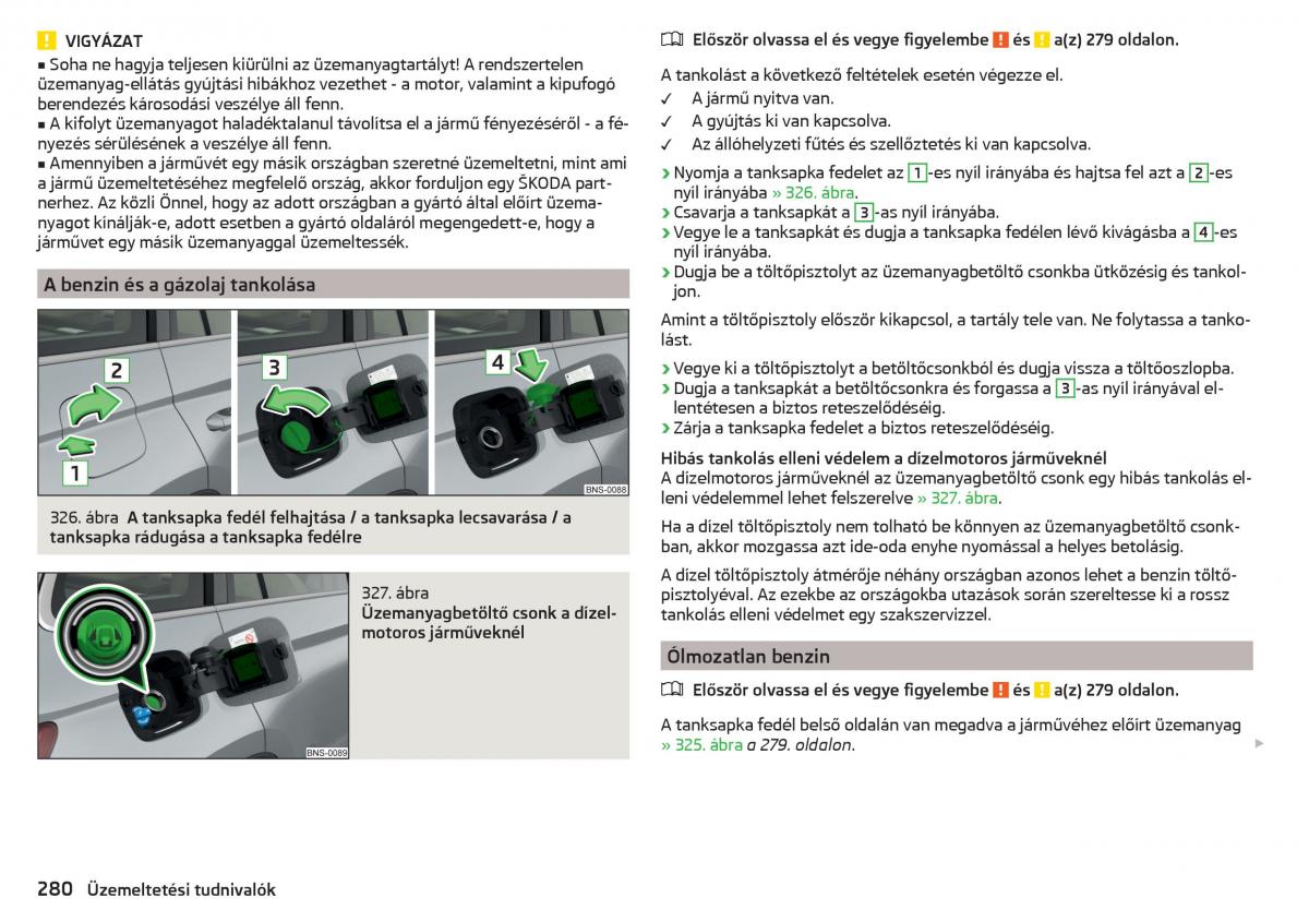 Skoda Kodiaq Kezelesi utmutato / page 282