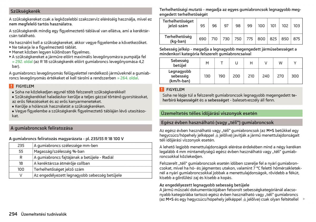 Skoda Kodiaq Kezelesi utmutato / page 296
