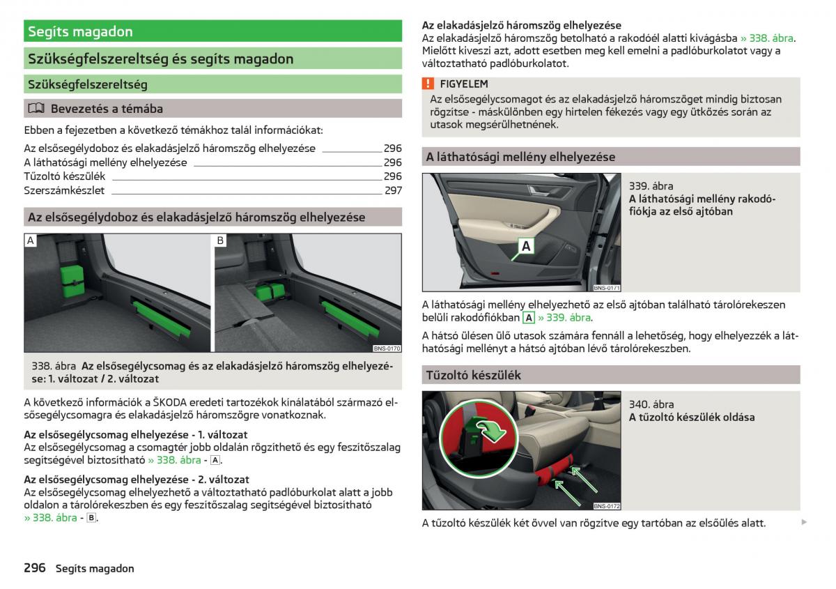 Skoda Kodiaq Kezelesi utmutato / page 298