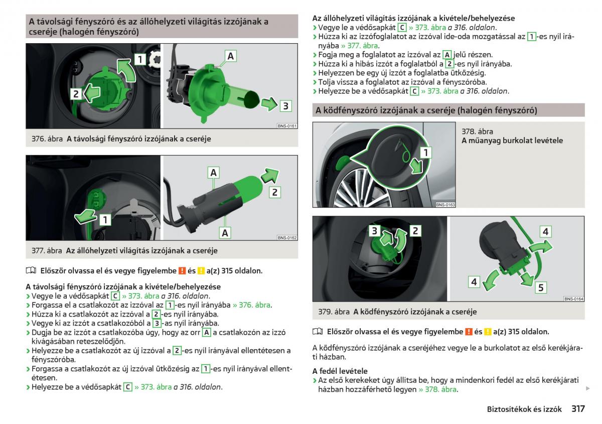 Skoda Kodiaq Kezelesi utmutato / page 319