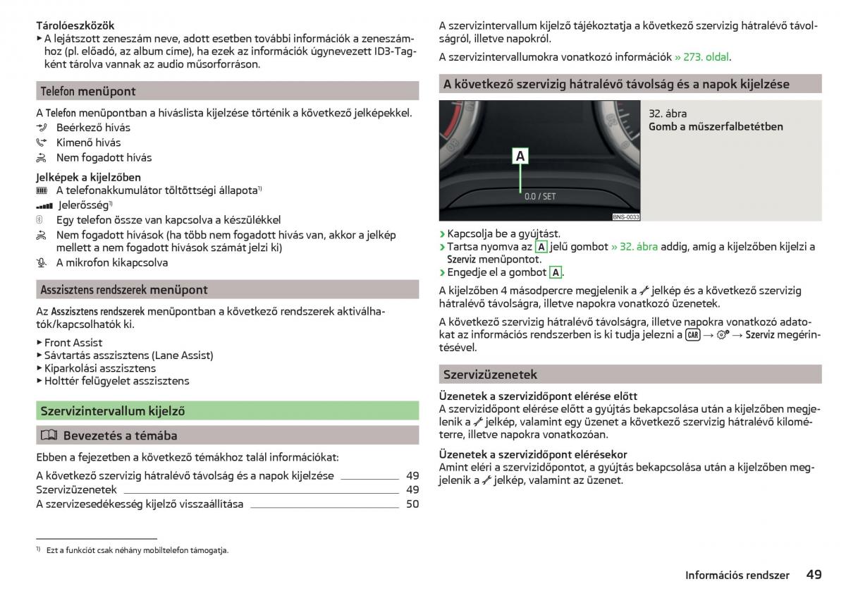 Skoda Kodiaq Kezelesi utmutato / page 51