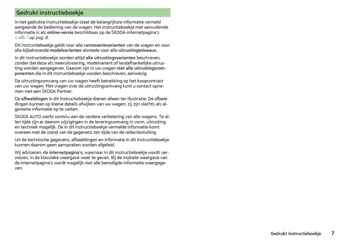 Skoda Kodiaq handleiding / page 9