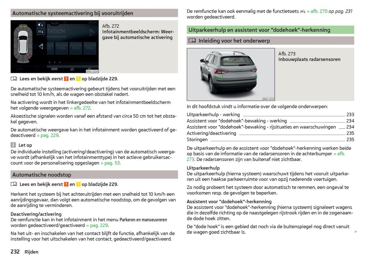 Skoda Kodiaq handleiding / page 234