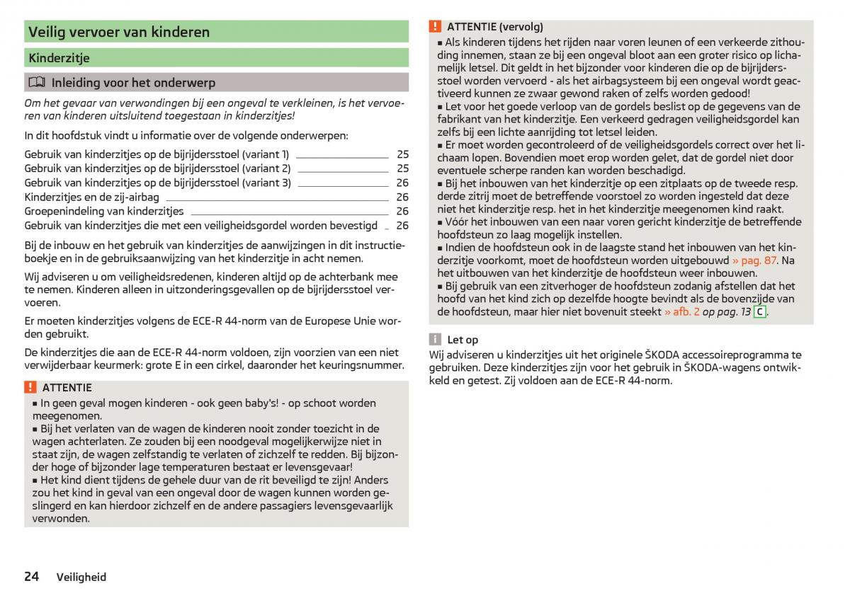 Skoda Kodiaq handleiding / page 26