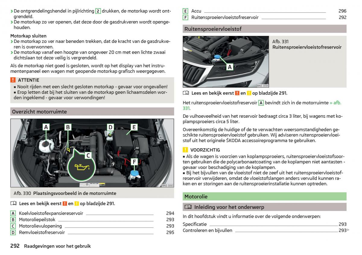 Skoda Kodiaq handleiding / page 294