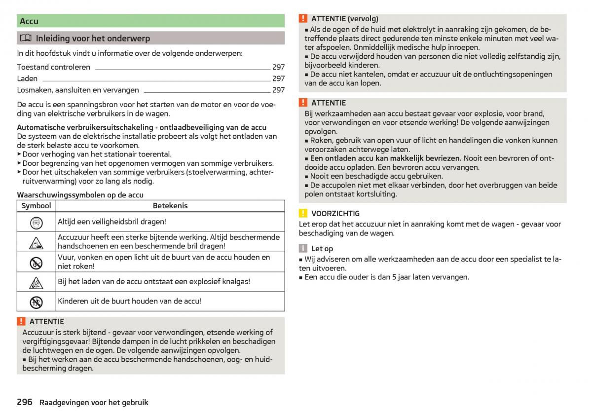 Skoda Kodiaq handleiding / page 298