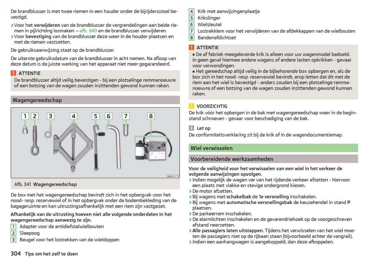 Skoda Kodiaq handleiding / page 306