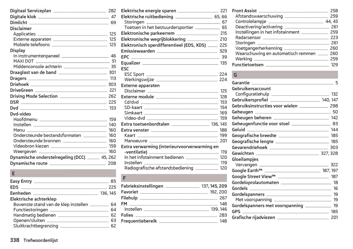 Skoda Kodiaq handleiding / page 340