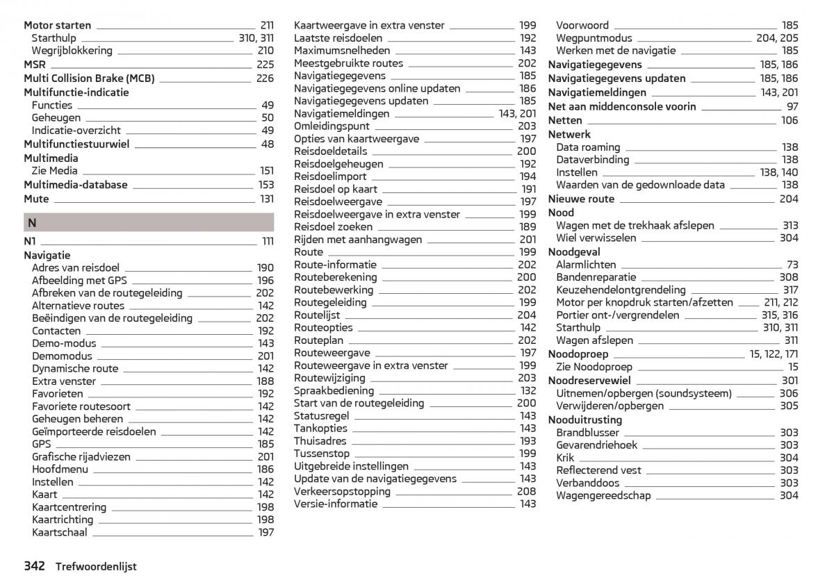 Skoda Kodiaq handleiding / page 344