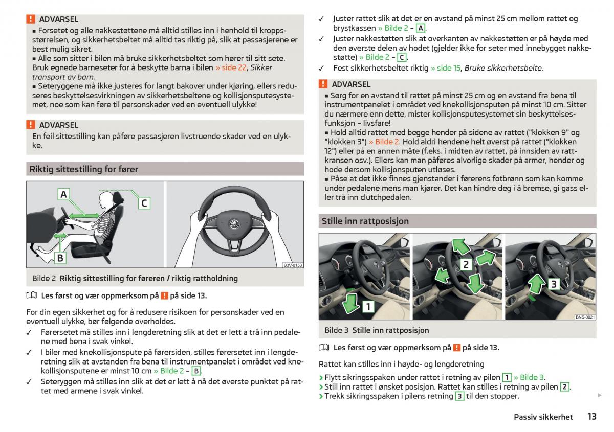 Skoda Kodiaq bruksanvisningen / page 15