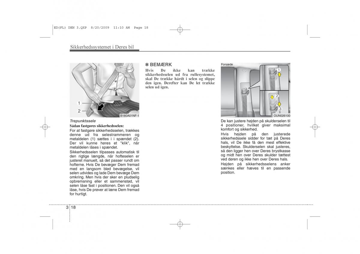 KIA Ceed I 1 Bilens instruktionsbog / page 31