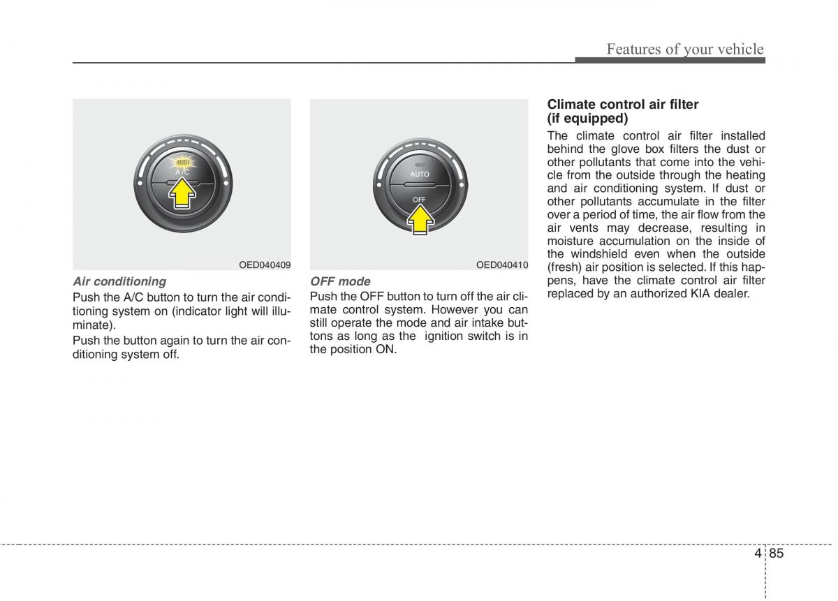 KIA Ceed I 1 owners manual / page 156
